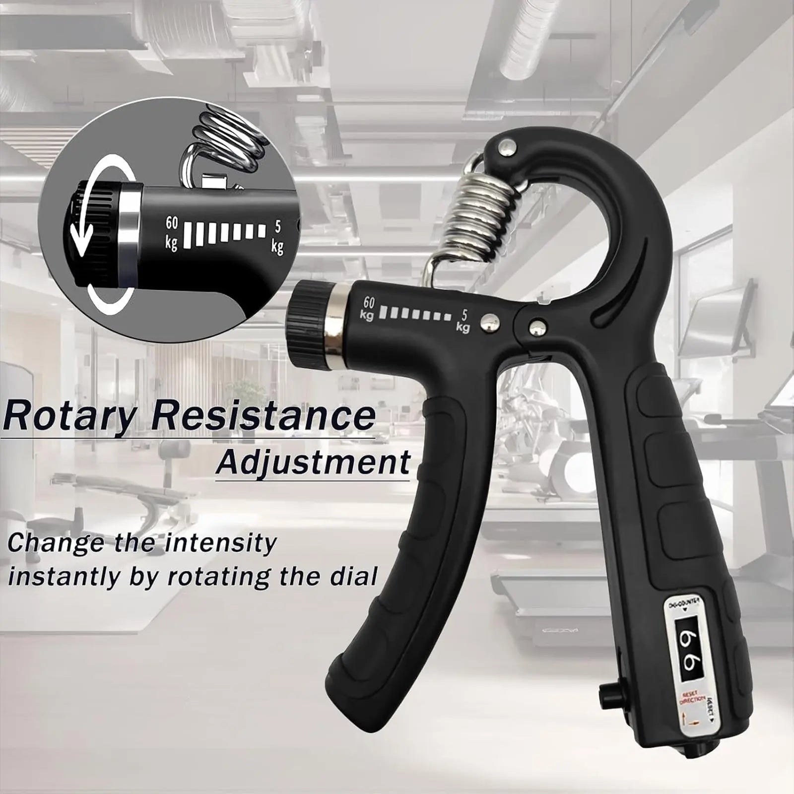Functional Adjustable Resistance Finger Exerciser Grip Ring - Unisex Hand Fitness Set, Reusable Stress Relief Tool for Muscle Building, Injury Recovery (Forearm Strengthener, Boyfriend Gift Option)