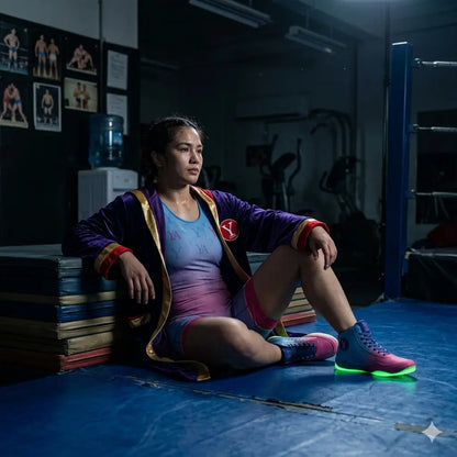 MAGIC: the Glow-In-The-Dark Women'S Wrestling Shoe Built for Speed and Confidence