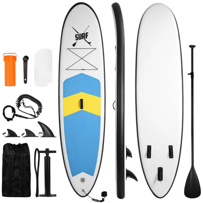 Inflatable Paddle Board Stand up Paddle Board SUP Board with 120"X30"X6" for Youth & Adults Summer